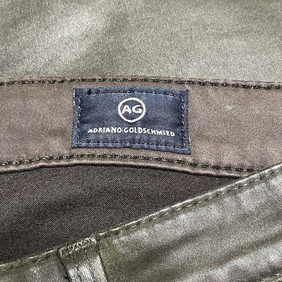 AG Adriano Goldschmied The Legging Ankle Super Skinny Jeans 28R Dark Brown Fall - Picture 10 of 16